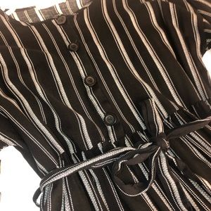 Women’s black striped dress